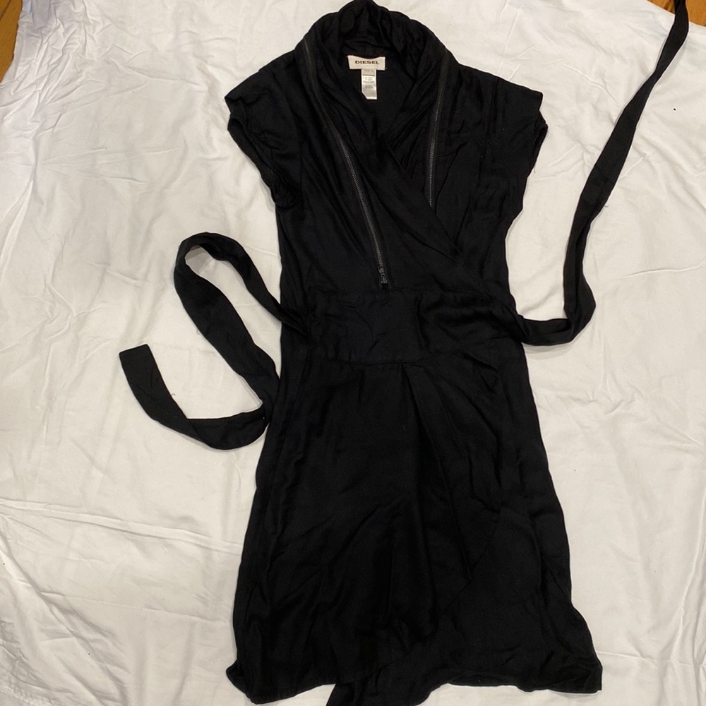 Diesel black zipper dress